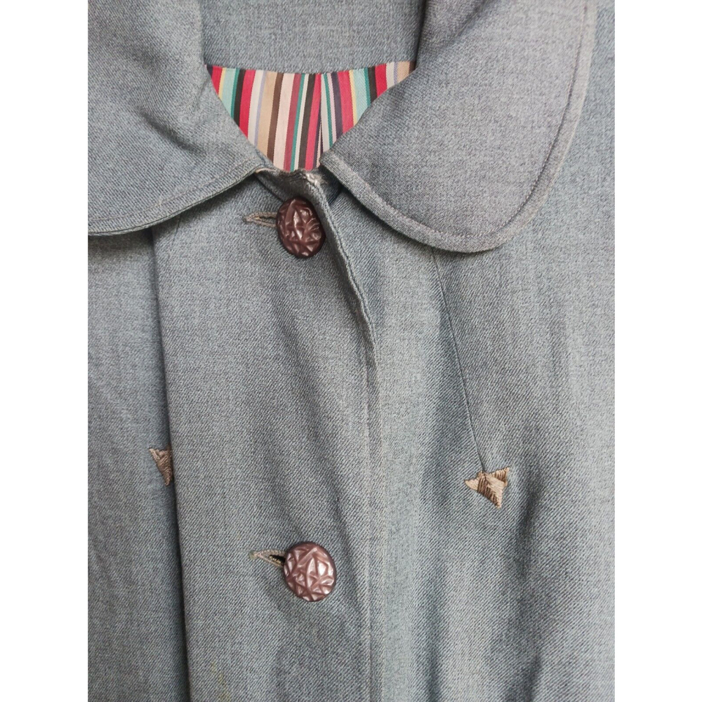 Vintage 365 by All State Blue Denim Long Jacket - Picture 2 of 6